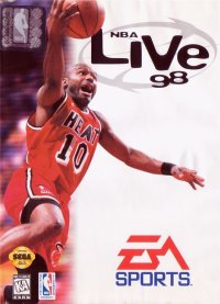 NBA Live 98 Sega Genesis US box art